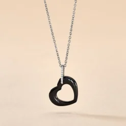 Histoire d'Or Collier Elodie Argent Blanc Oxyde De Zirconium Et Céramique* Colliers|Colliers