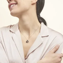 Histoire d'Or Collier Elodie Argent Blanc Oxyde De Zirconium Et Céramique* Colliers|Colliers