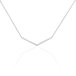 Histoire d'Or Collier Emea Argent Blanc Oxyde De Zirconium* Colliers|Colliers