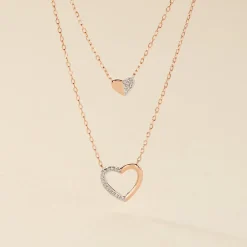 Outlet Histoire d'Or Collier Emilia Or Rose Diamant