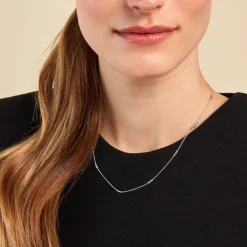 Online Histoire d'Or Collier Eniola Argent Blanc