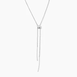 Online Histoire d'Or Collier Erika Argent Blanc Oxyde De Zirconium