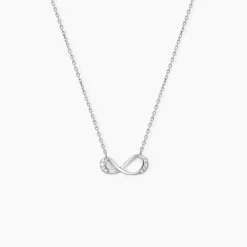 Clearance Histoire d'Or Collier Eryka Argent Blanc Oxyde De Zirconium