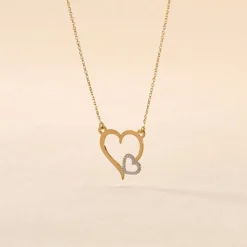 Clearance Histoire d'Or Collier Estello Or Bicolore