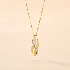 Online Histoire d'Or Collier Ester Or Jaune Diamant