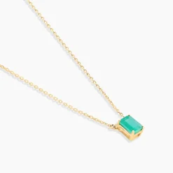 Clearance Histoire d'Or Collier Ethalyn Or Jaune Emeraude