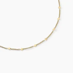 Online Histoire d'Or Collier Eva Acier Jaune