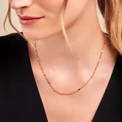 Online Histoire d'Or Collier Eva Acier Jaune