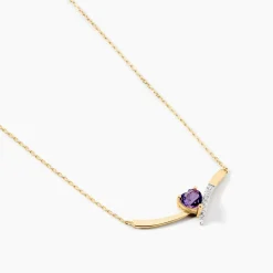 Histoire d'Or Collier Eva Or Jaune Amethyste Et Oxyde De Zirconium* Colliers|Colliers