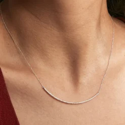 Histoire d'Or Collier Fanchette Or Blanc Diamant* Colliers|Colliers