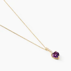Sale Histoire d'Or Collier Fany Or Jaune Améthyste Oxyde De Zirconium or jaune améthyste violet