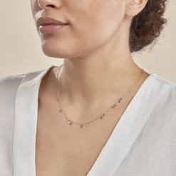 Histoire d'Or Collier Fares Argent Rose Spinelle* Colliers|Colliers