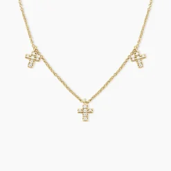 Best Histoire d'Or Collier Fatos Plaqué Or Jaune Oxyde De Zirconium