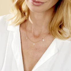 Best Histoire d'Or Collier Fatos Plaqué Or Jaune Oxyde De Zirconium