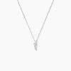 Histoire d'Or Collier Feath Argent Blanc Oxyde De Zirconium