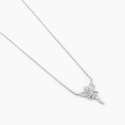 Outlet Histoire d'Or Collier Fee Or Blanc Diamant