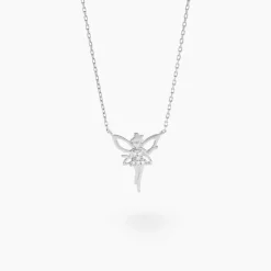Outlet Histoire d'Or Collier Fee Or Blanc Diamant