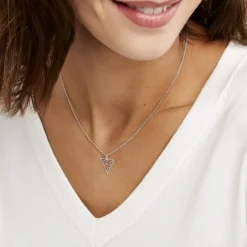 Hot Histoire d'Or Collier Fidela Argent Blanc