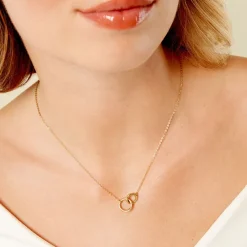 Histoire d'Or Collier Fino Acier Jaune