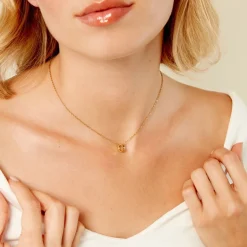 Hot Histoire d'Or Collier Fino Acier Jaune