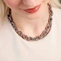 Histoire d'Or Collier Fira Acier Blanc* Colliers|Colliers