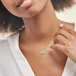 Hot Histoire d'Or Collier Florica Or Jaune Malachite