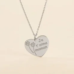 Hot Histoire d'Or Collier Florine Argent Blanc