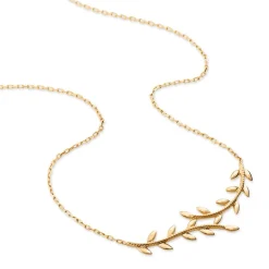 Online Histoire d'Or Collier Folia Plaqué Or Jaune