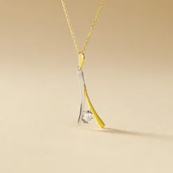 Histoire d'Or Collier Formev Or Bicolore Oxyde De Zirconium* Colliers|Colliers