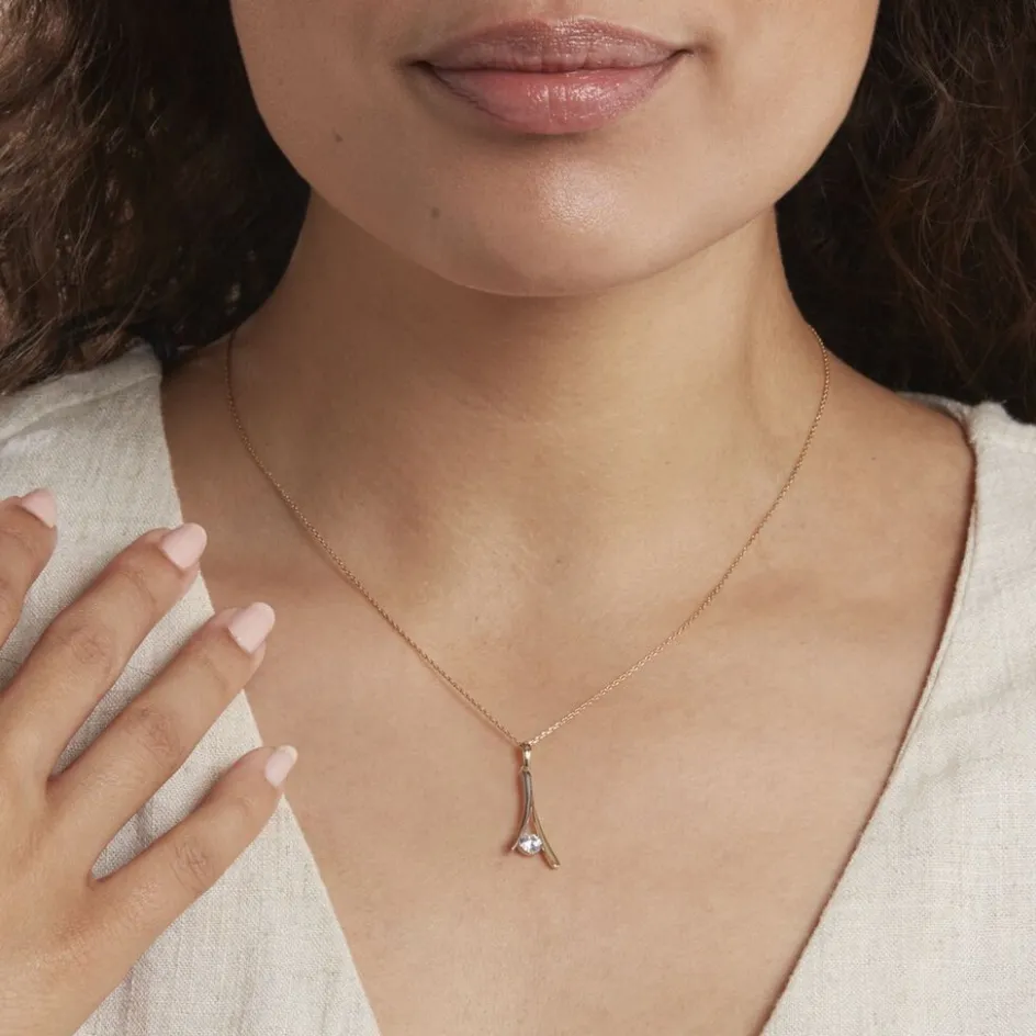 Histoire d'Or Collier Formev Or Bicolore Oxyde De Zirconium* Colliers|Colliers