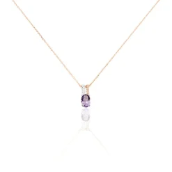 Histoire d'Or Collier Frannie Or Rose Amethyste Et Oxyde De Zirconium* Colliers|Colliers