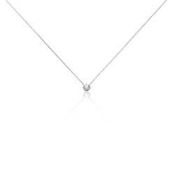 Histoire d'Or Collier Germinie Argent Blanc Oxyde De Zirconium* Colliers|Colliers