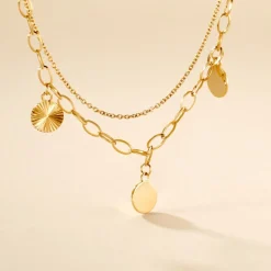 Histoire d'Or Collier Gili Acier Jaune* Colliers|Colliers