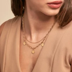 Histoire d'Or Collier Gili Acier Jaune* Colliers|Colliers