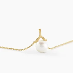 Clearance Histoire d'Or Collier Gladdie Or Jaune Perle De Culture