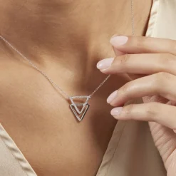 Histoire d'Or Collier Glorya Argent Blanc Oxyde De Zirconium* Colliers|Colliers