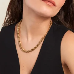 Sale Histoire d'Or Collier Goa Acier Jaune