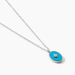 Histoire d'Or Collier Goddess Argent Blanc Turquoise* Colliers|Colliers