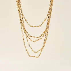 Discount Histoire d'Or Collier Golden Liana Acier Jaune