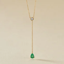 Histoire d'Or Collier Gracilia Or Jaune Emeraude Diamant* Colliers|Colliers