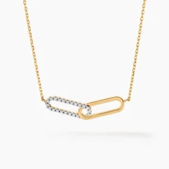 Histoire d'Or Collier Graphic Lines Or Jaune Oxyde De Zirconium* Colliers|Colliers