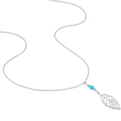 Outlet Histoire d'Or Collier Grethel Argent Blanc Turquoise