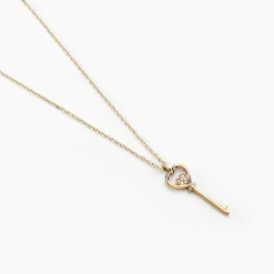 Histoire d'Or Collier Heartkey Or Jaune Diamant* Colliers|Colliers