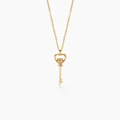 Histoire d'Or Collier Heartkey Or Jaune Diamant* Colliers|Colliers