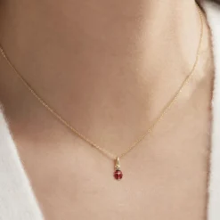 Histoire d'Or Collier Helidie Coccinelle Or Jaune* Colliers|Colliers