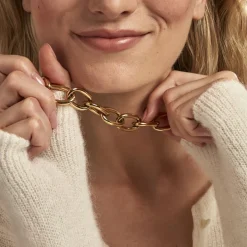Histoire d'Or Collier Hennie Acier Doré* Colliers|Colliers Fantaisie