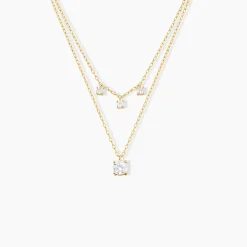 Histoire d'Or Collier Hermanni Or Jaune Oxyde De Zirconium* Colliers|Colliers Doubles Et Triples Chaînes