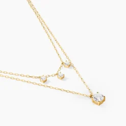 Histoire d'Or Collier Hermanni Or Jaune Oxyde De Zirconium* Colliers|Colliers Doubles Et Triples Chaînes