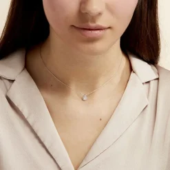 Histoire d'Or Collier Hildana Or Blanc Oxyde De Zirconium* Colliers|Colliers