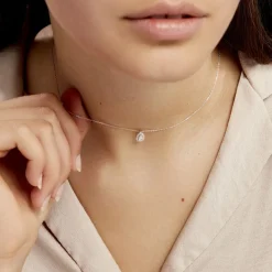 Histoire d'Or Collier Hildana Or Blanc Oxyde De Zirconium* Colliers|Colliers